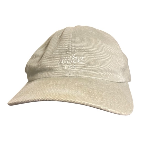 Cursive Nike Script Nike | Accessories | Vintage Nike Usa Cursive Script Strapback Baseball ...